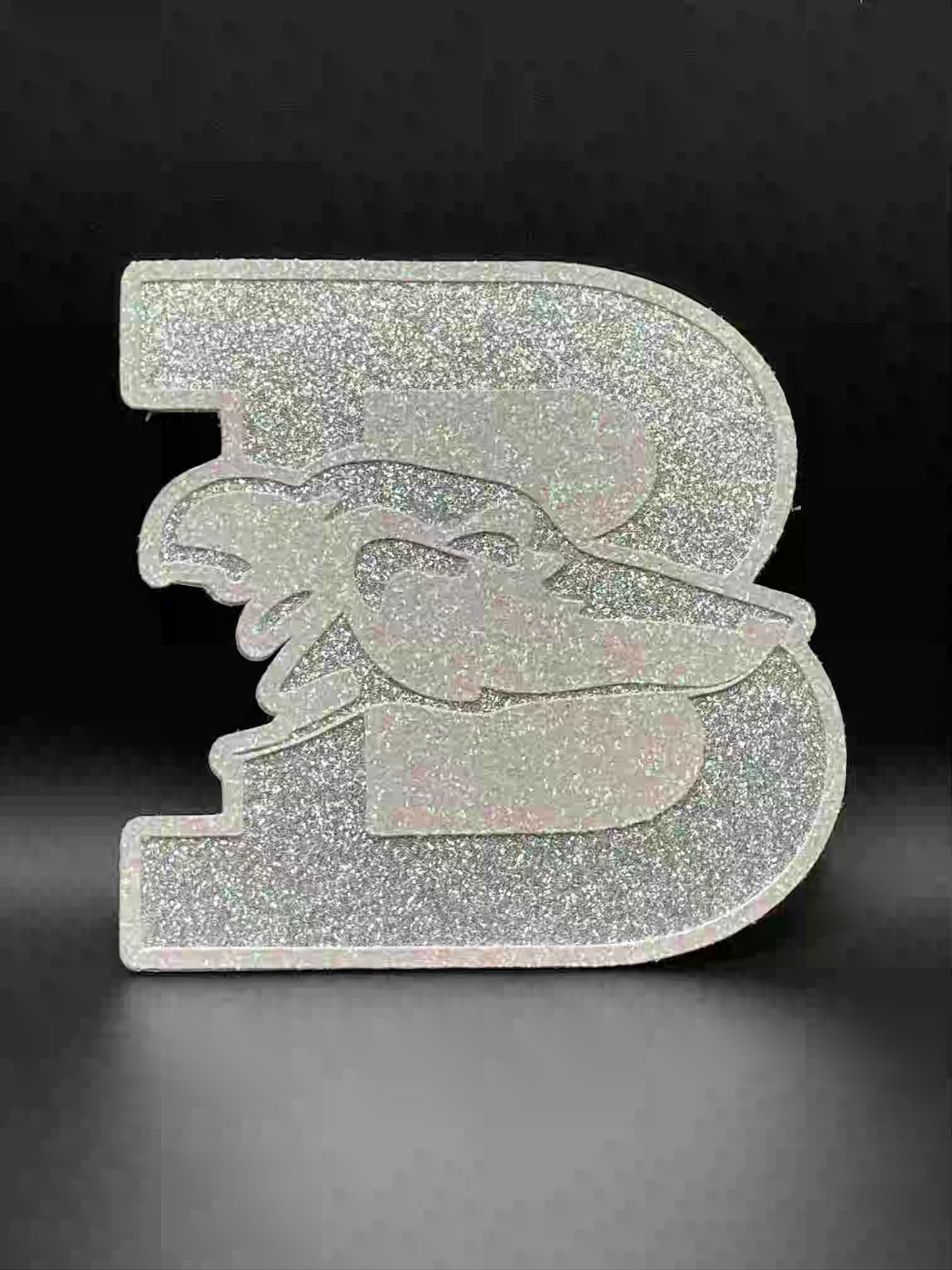 Boerne Glitter Logo, Silver - Premium Trinket
