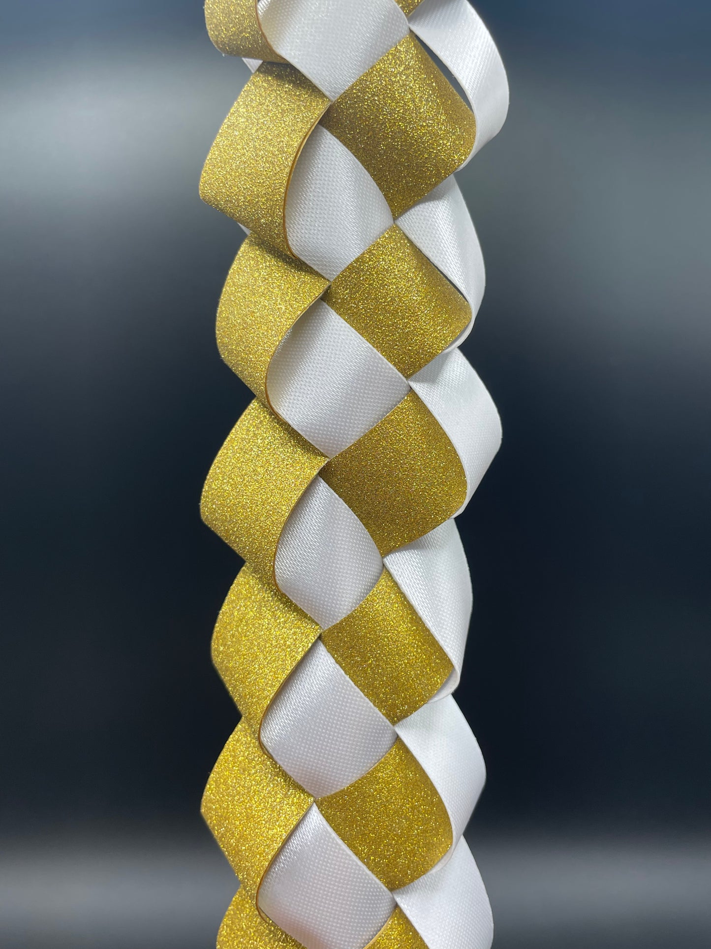 Military, Gold and White, 16 inches - Braid (included)