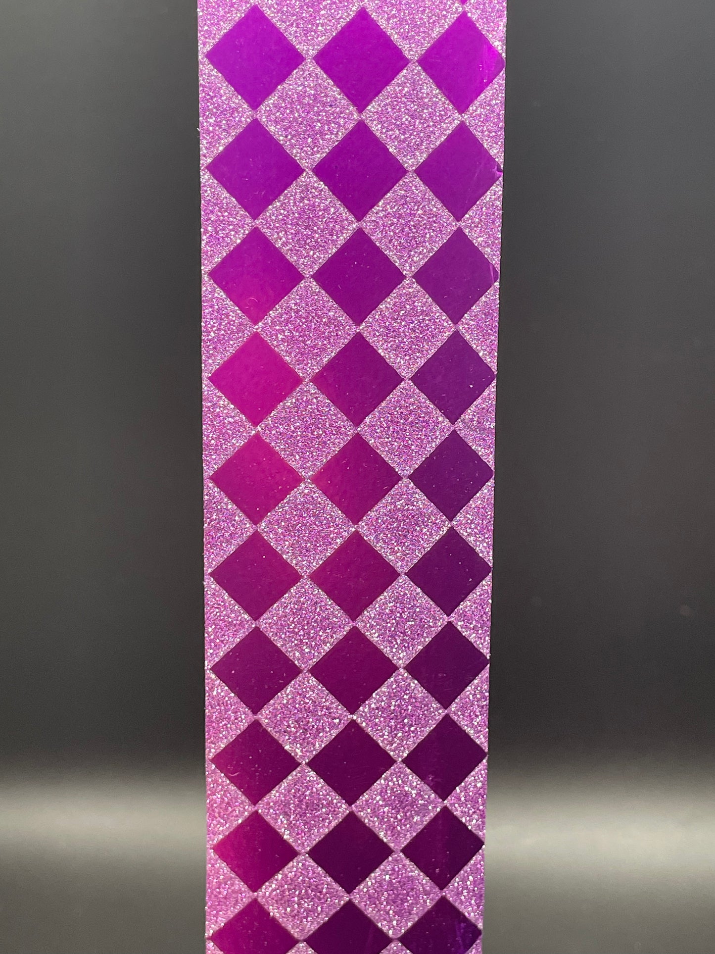 18 Inch Ribbon, Diamond Glitter, Purple - 1.25 inches