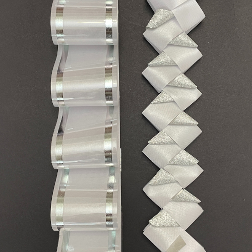 Deluxe Braid Set 3, Garter, Senior, Silver w/upgraded crown pack