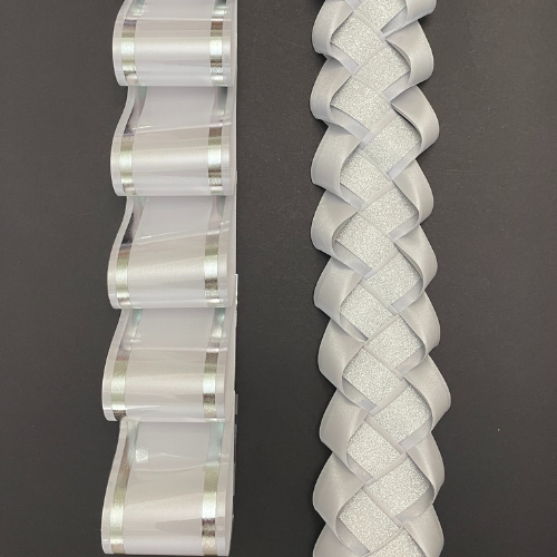 Deluxe Braid Set 1, Garter , Senior Silver w/upgraded crown pack