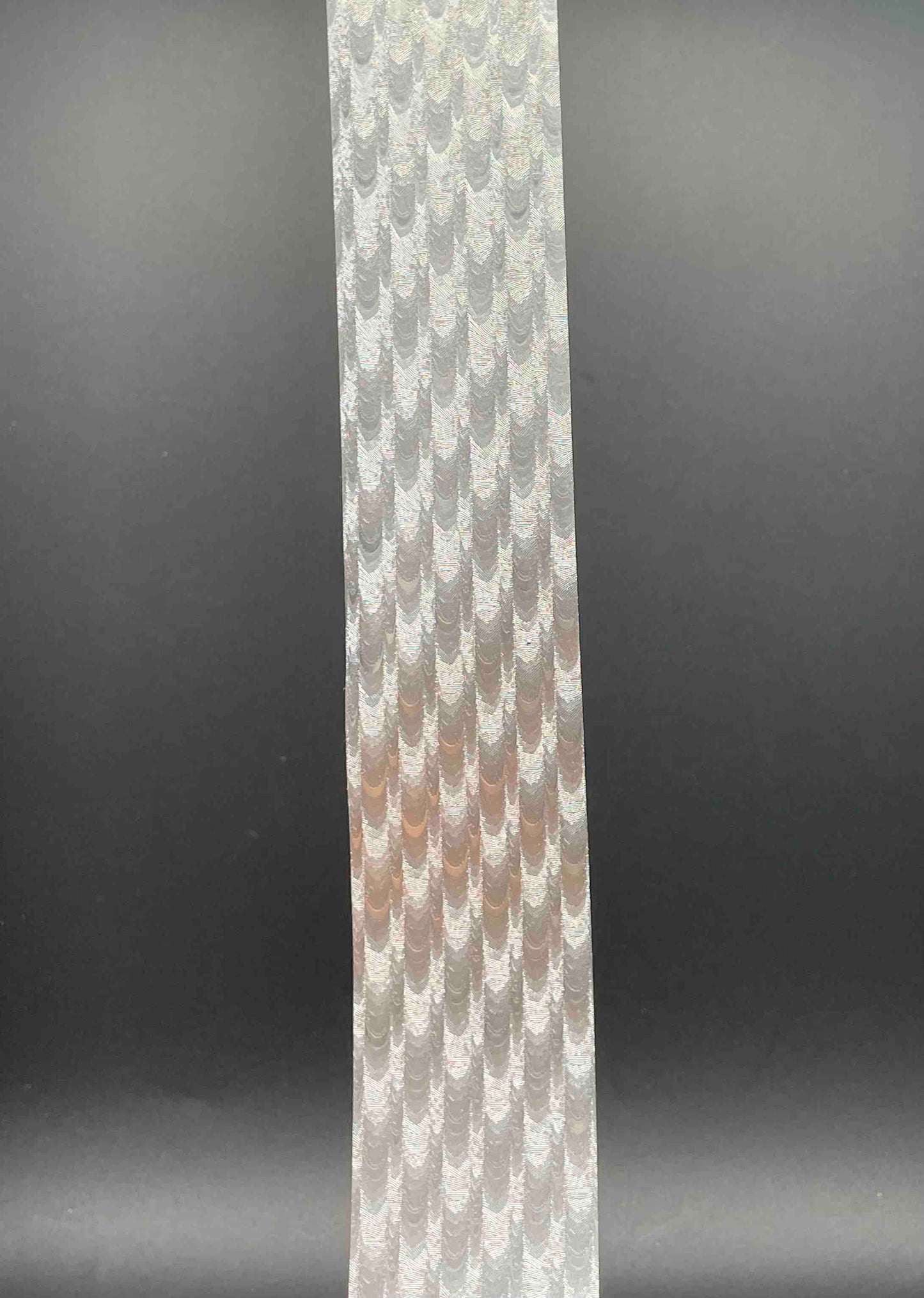 18 inch Ribbon, Scattered Pattern, Silver - 1.25 inches