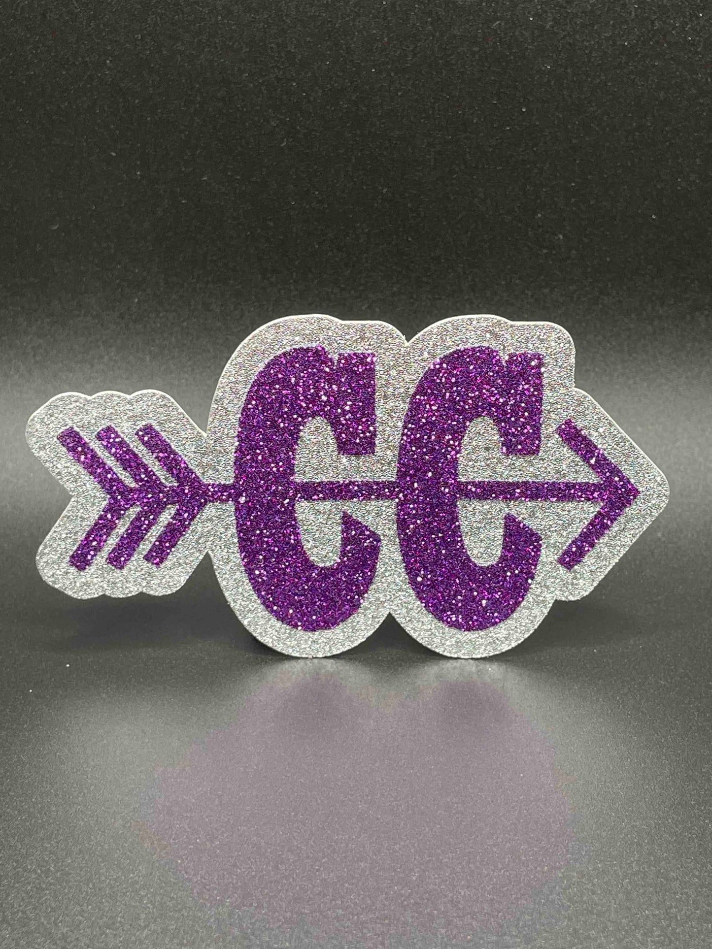 Cross Country, Sparkle Purple on Silver - Signature Trinket