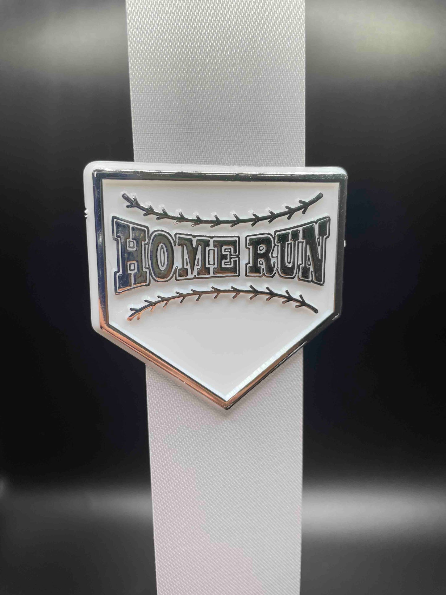Baseball Home Run, Silver - Classic Trinket