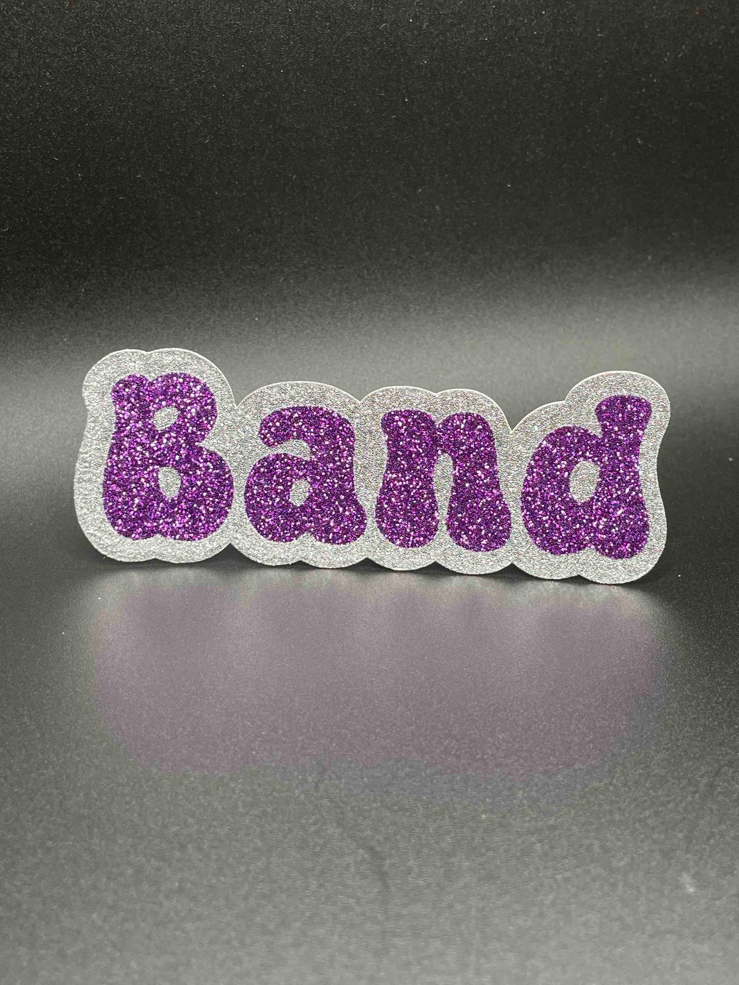 Band Word, Sparkle Purple on Silver - Signature Trinket
