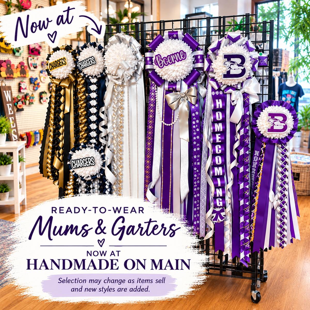 Shop at Handmade On Main for Ready To Wear Mums & Garters | Selection may vary