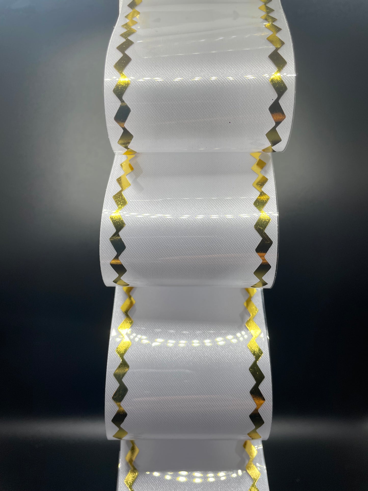Loop Chain, Clear White & Gold - Braid 32"