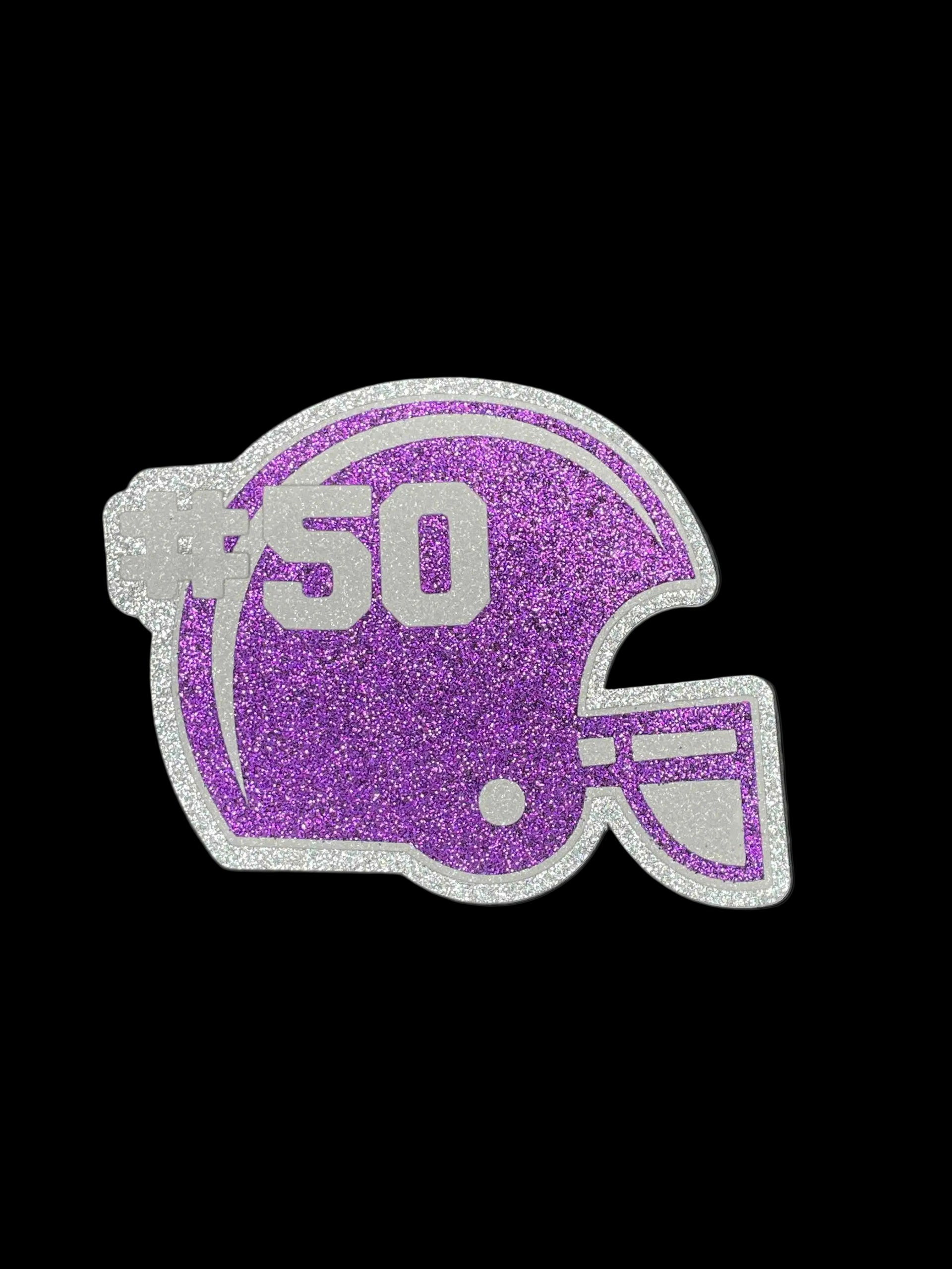 Football Helmet Custom with Number