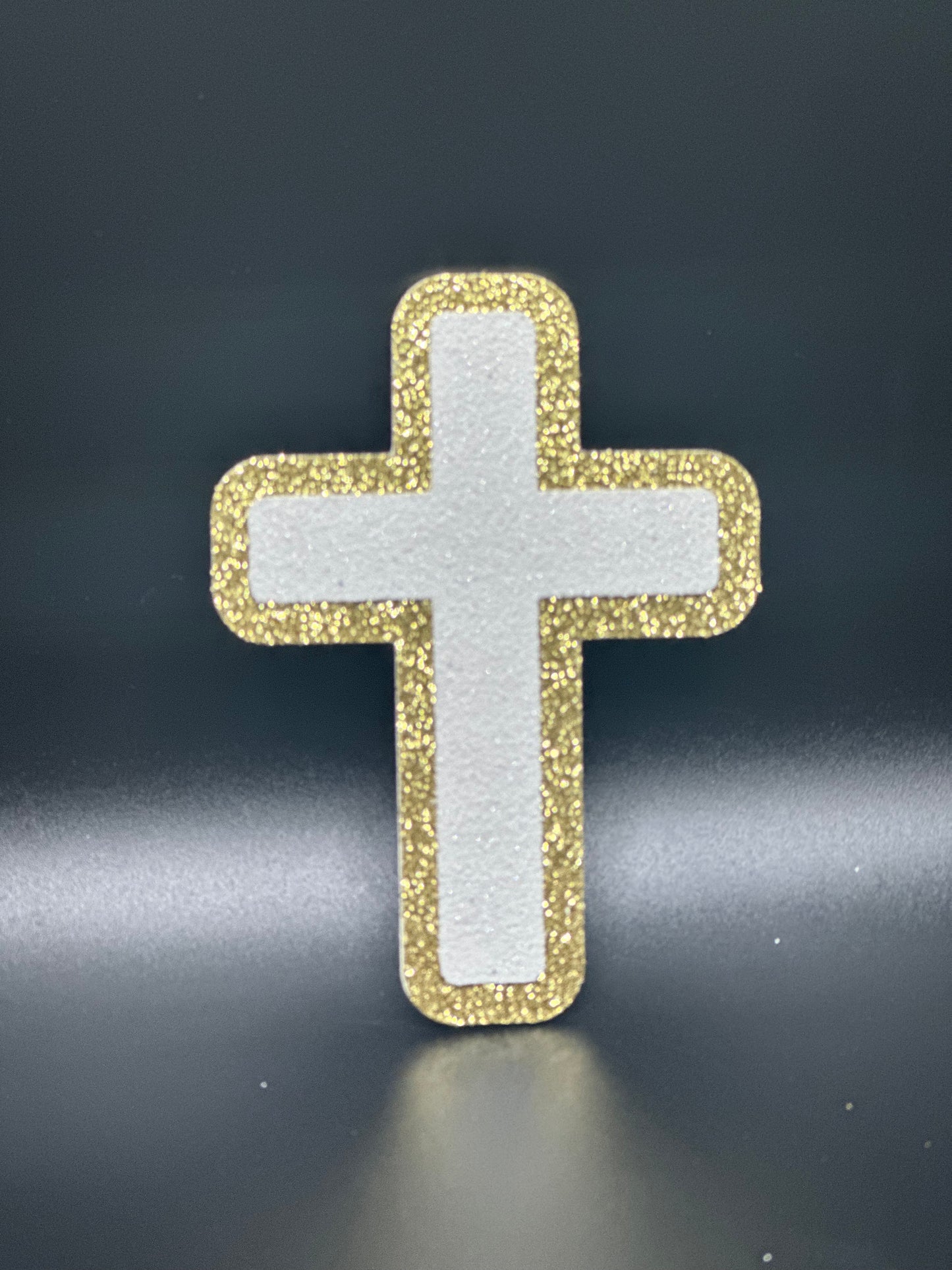 Cross, Gold and White - Signature Cut-out (included)