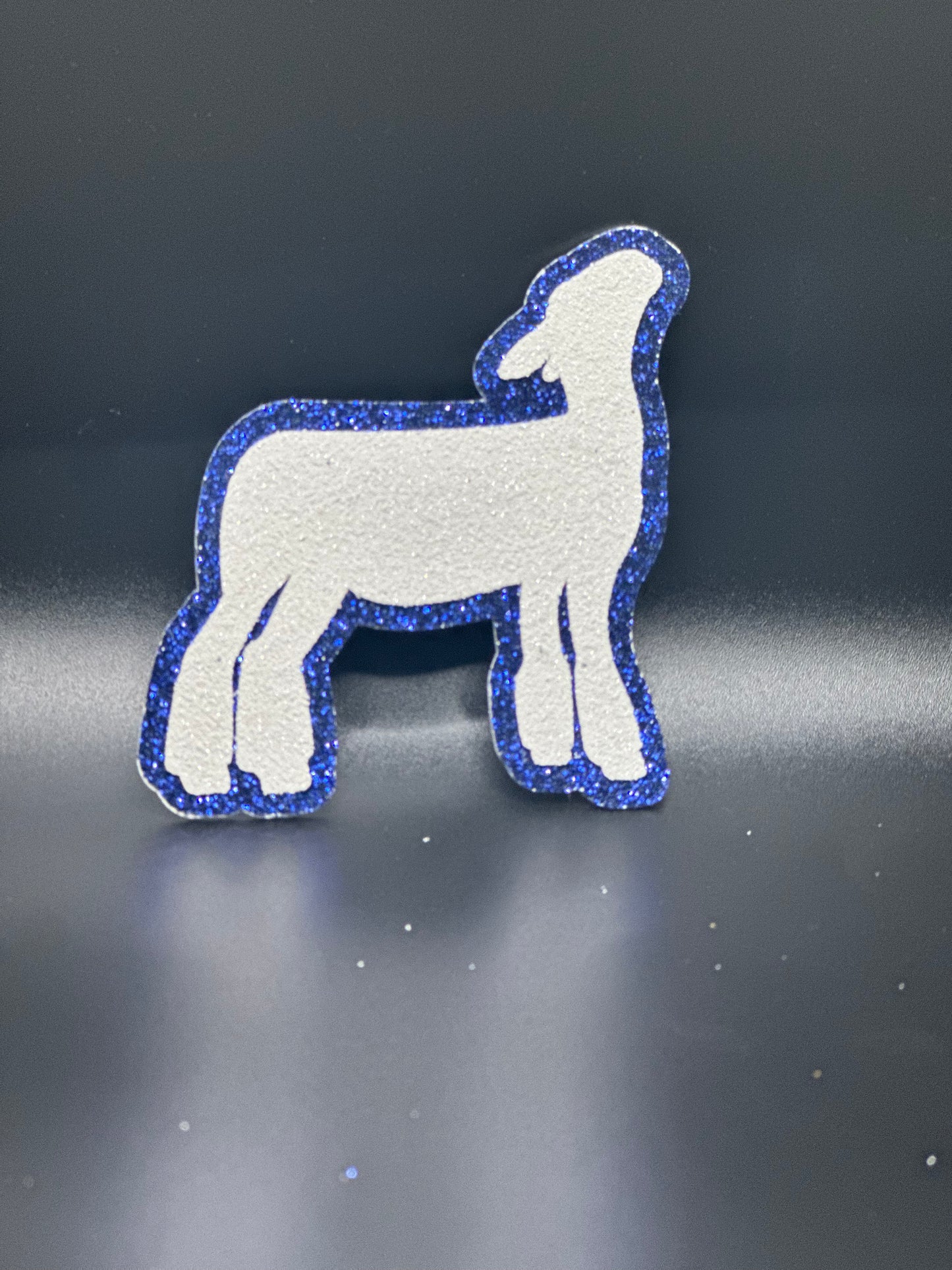 Sheep -Navy and Silver