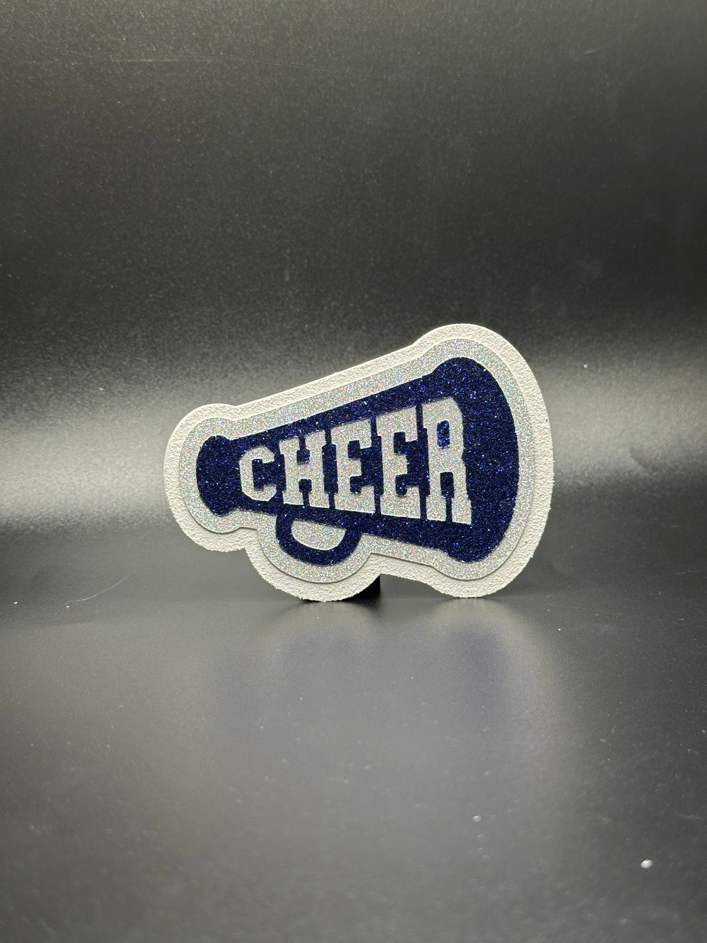 Cheer Megaphone - Navy and Silver