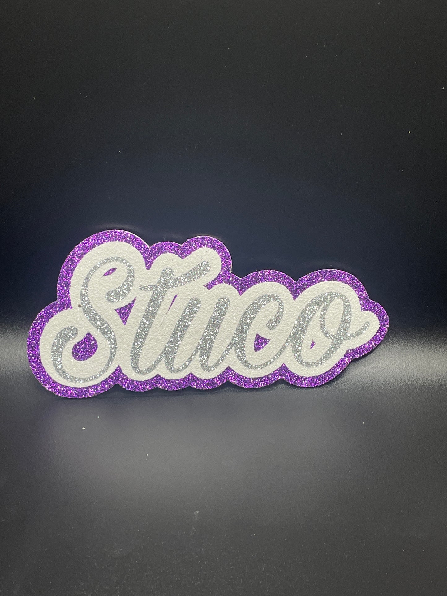 Stuco Trinket, Sparkle Purple on Silver- Signature Trinket  (included)