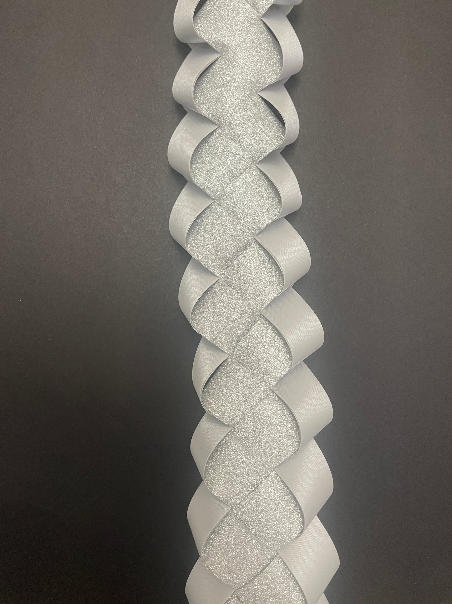 Military, Silver and White upgraded, 32 inches - Braid