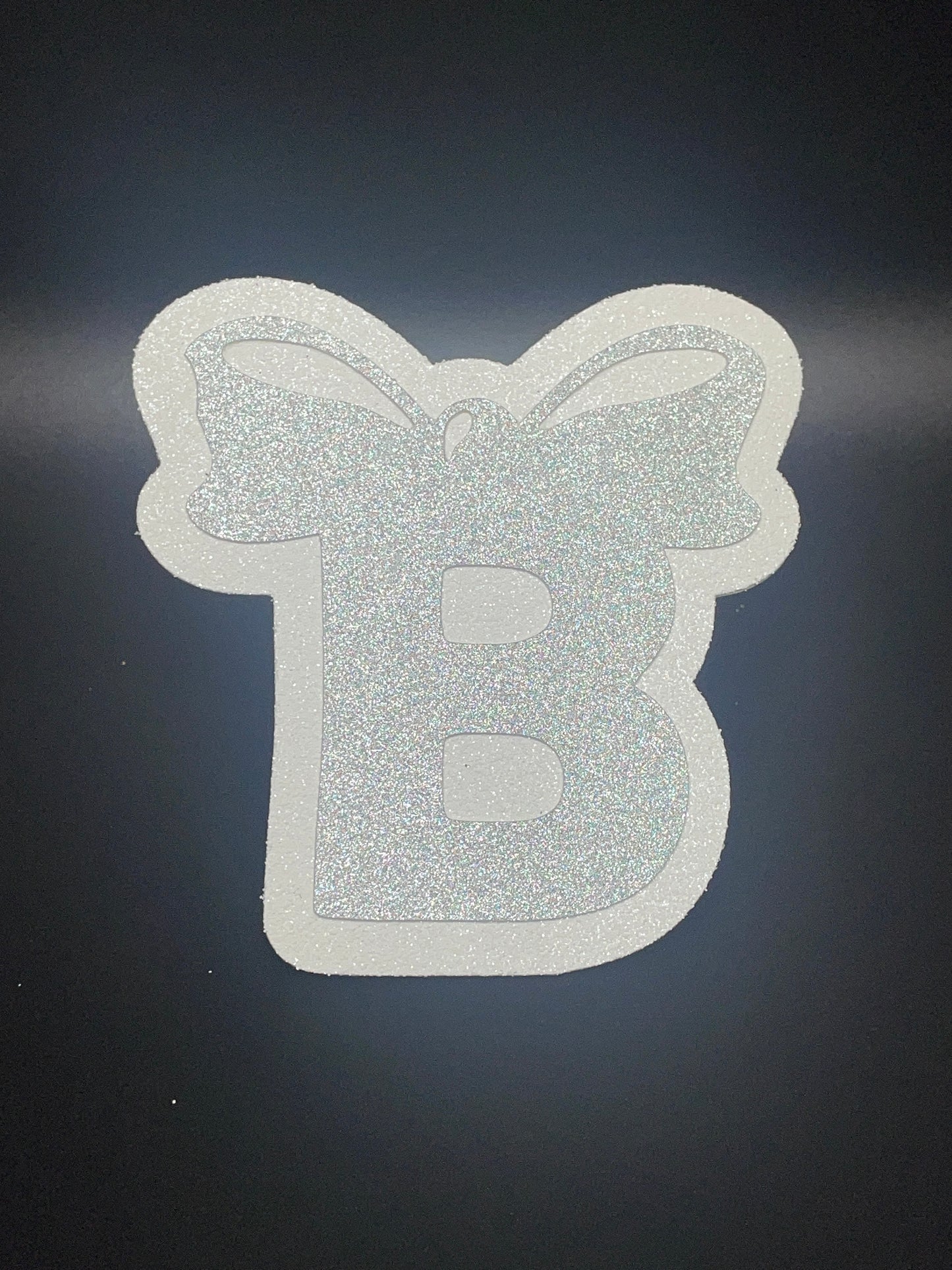 B with Bow BHS Trinket - Senior Silver