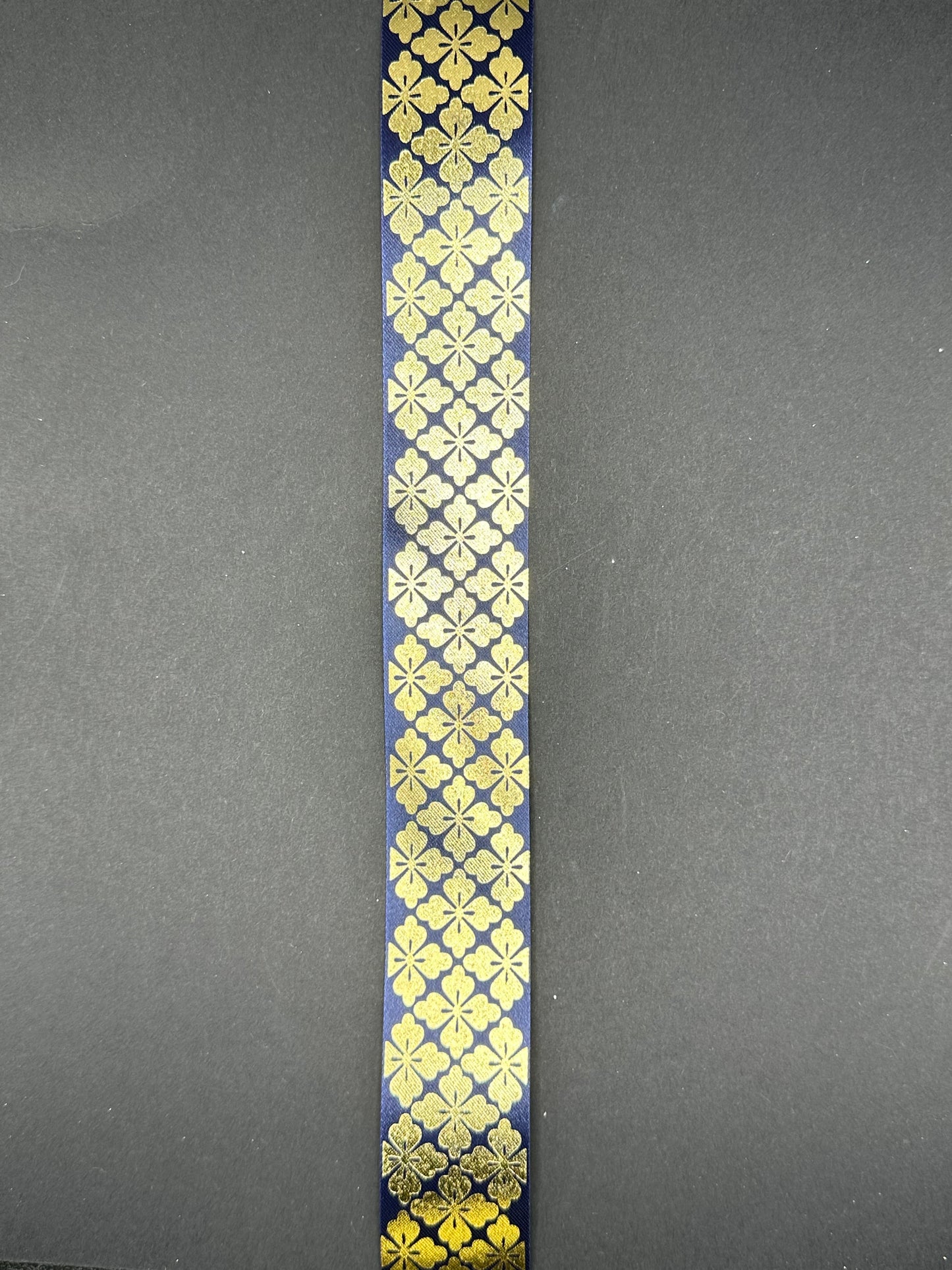 Navy and Gold Pattern Ribbon -(included)