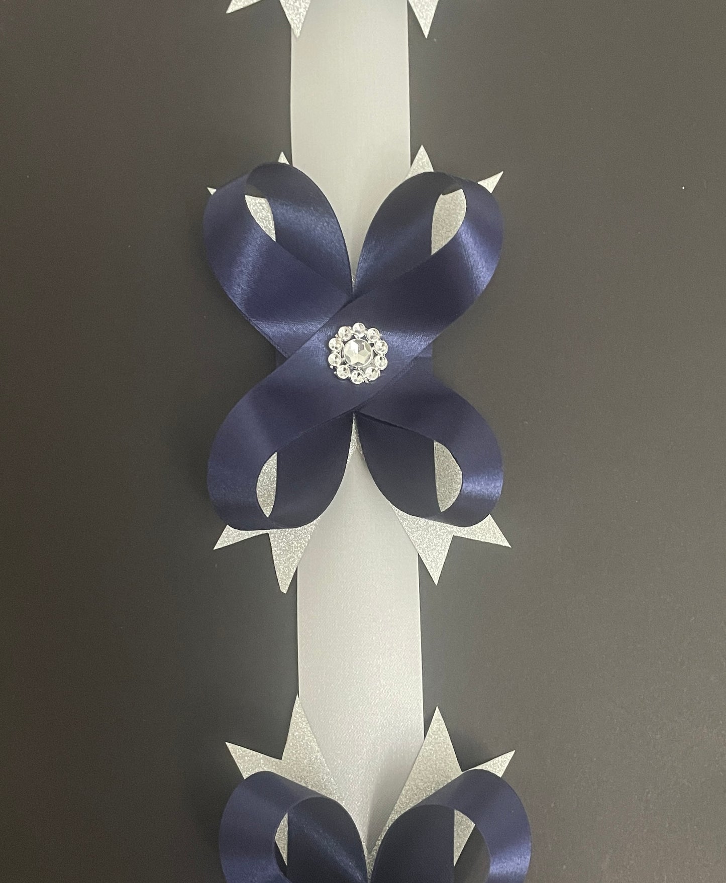 Faux Beau Chain - Navy and Gold, 32 Inches