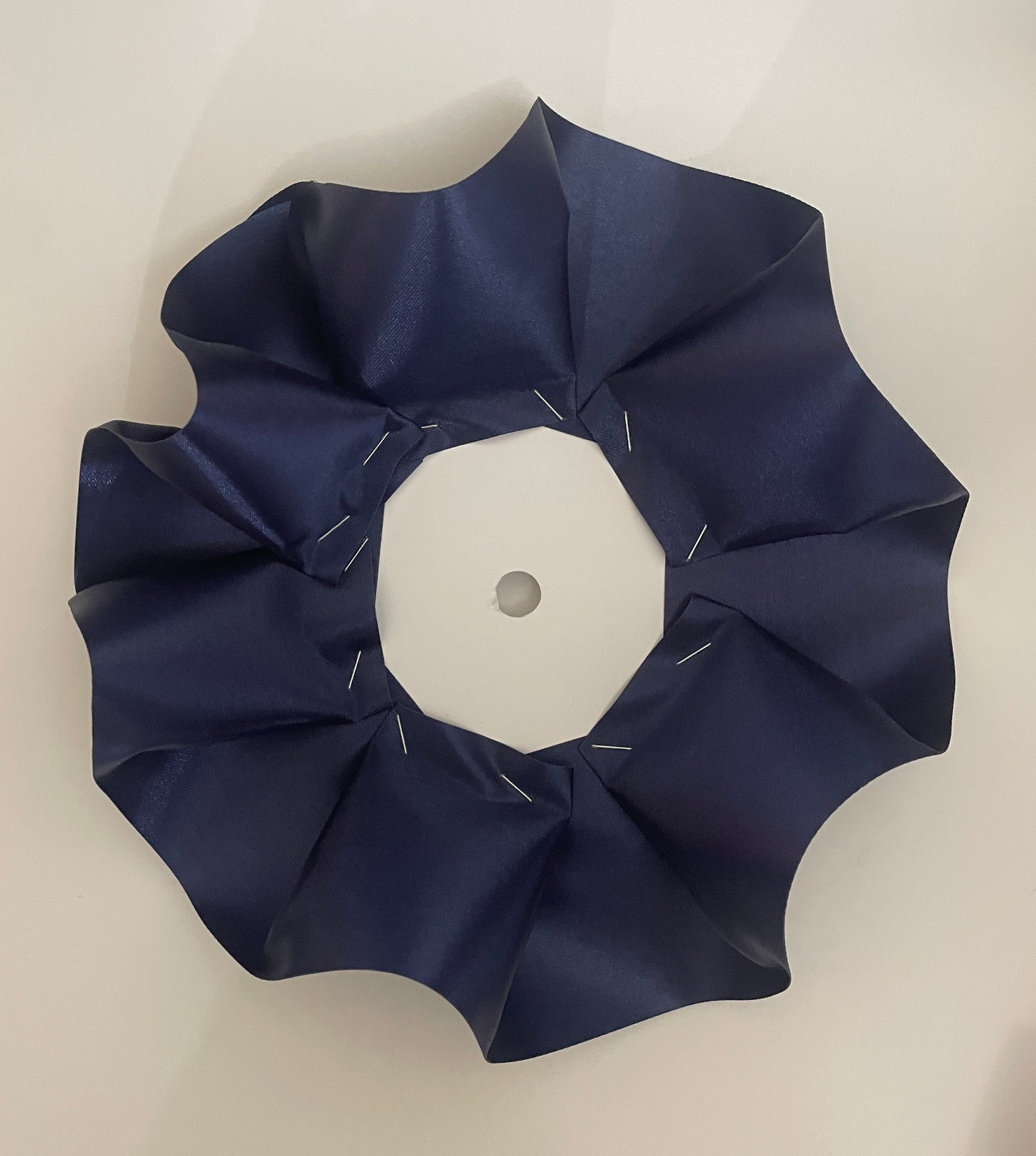 Geneva Garter Ruffle Crown, Pre-Made