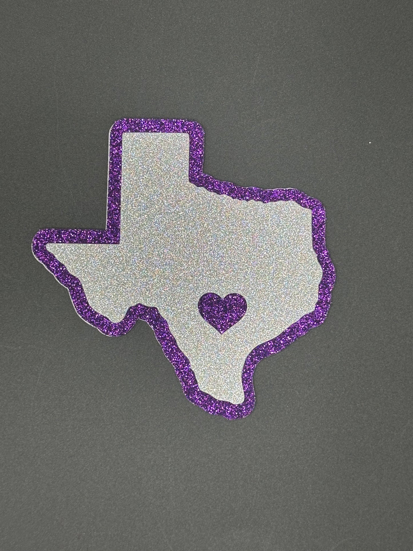 Hearts for Hill Country  Cut-Out - Purple