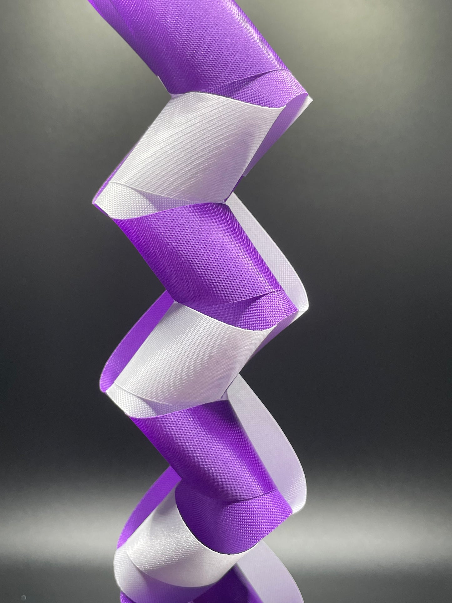 Mobius Braid- Purple and White - 16 Inches