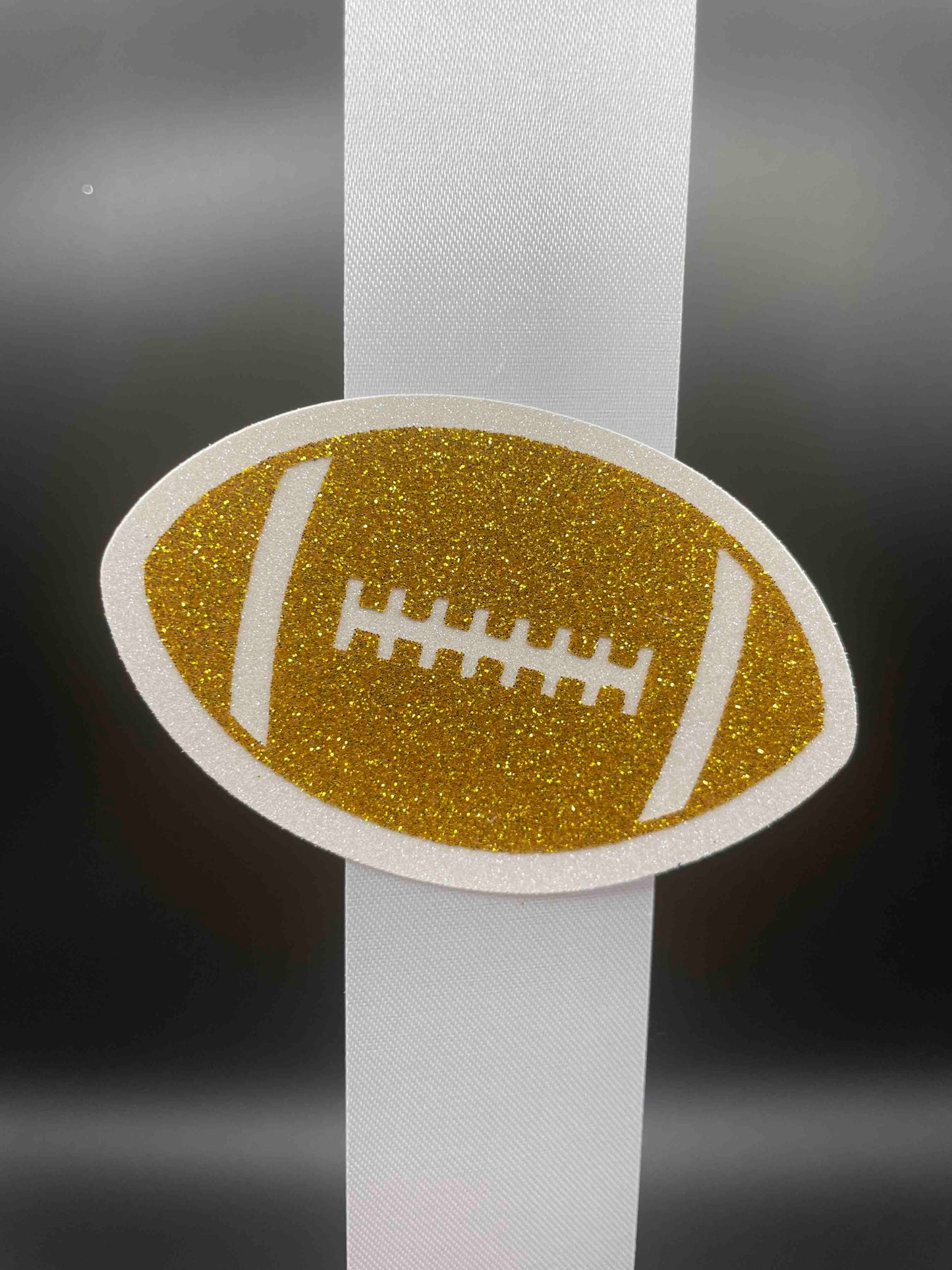 Football, Gold & White - Signature Cut-out  (included)
