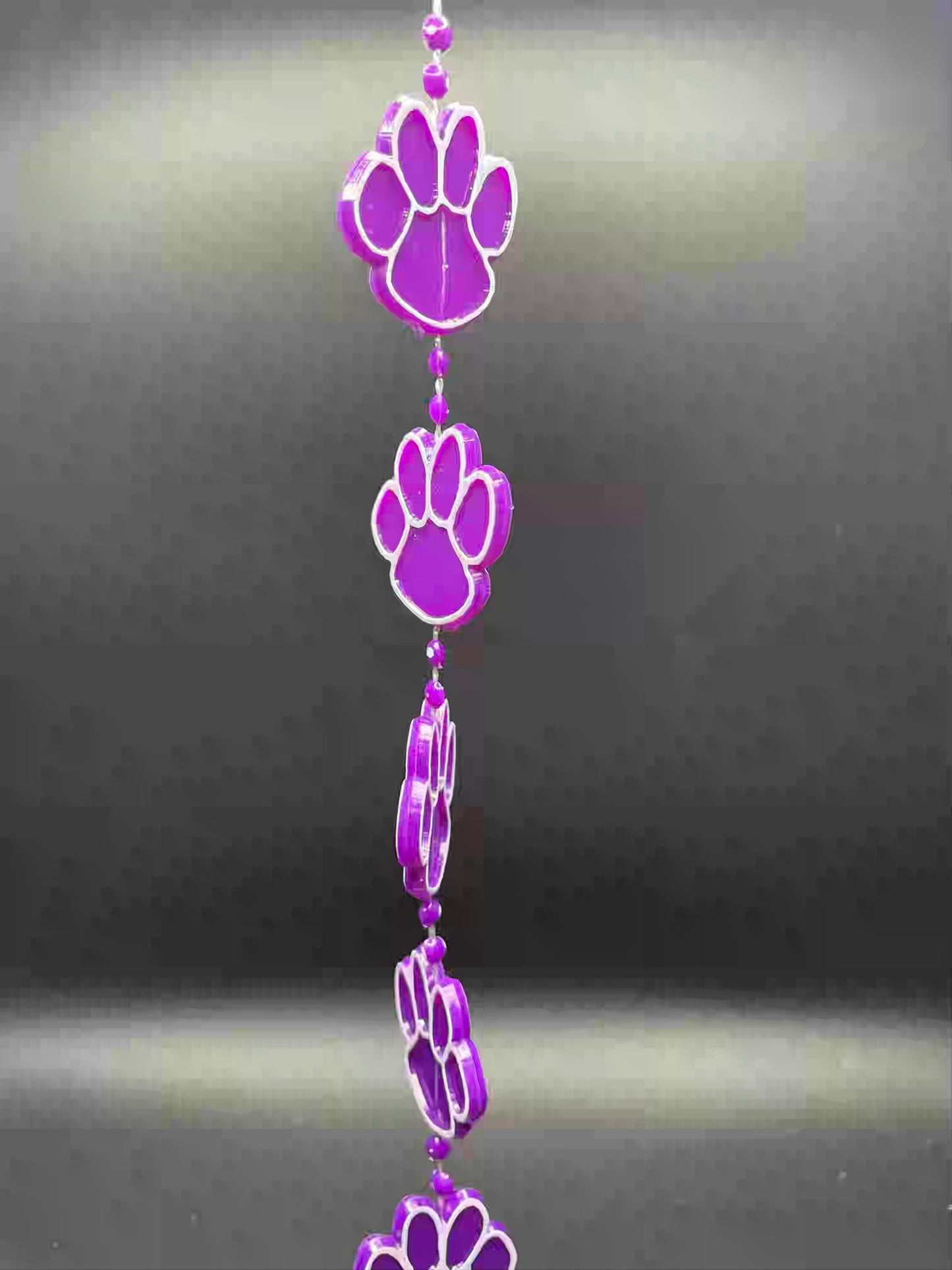 Paw Print Garland, Purple