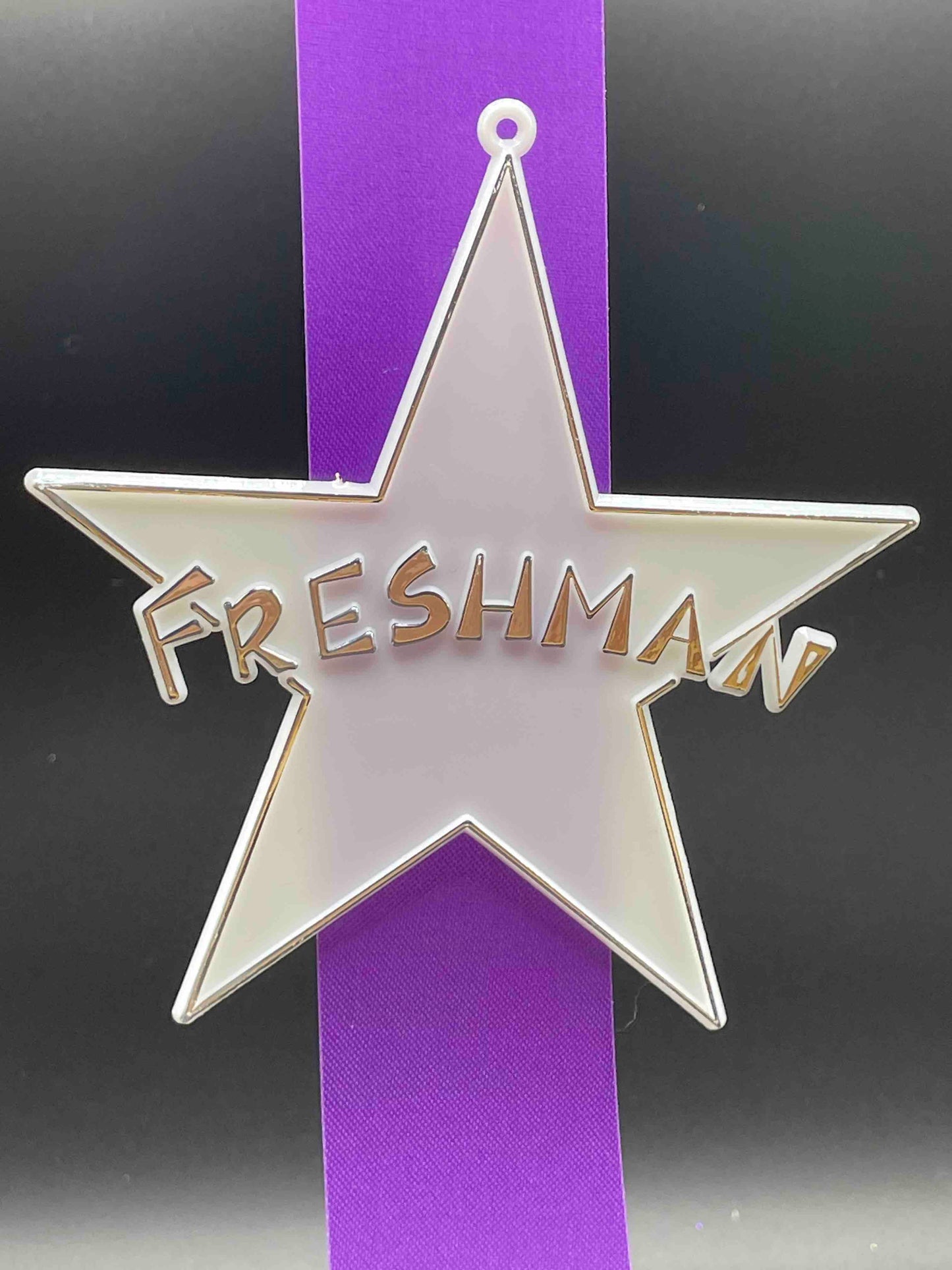 Freshman Trinket - Star, Silver & White- Classic Trinket