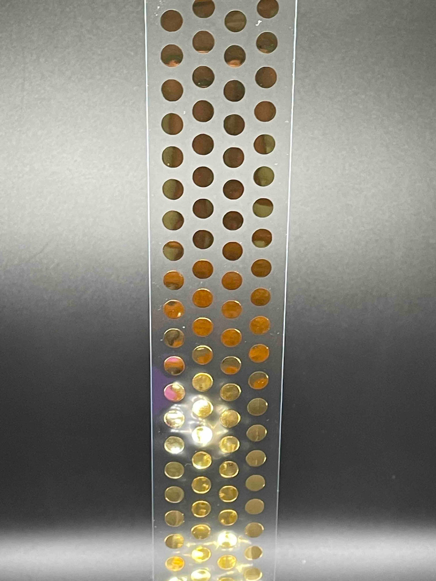 Clear Gold Polka Dot Ribbon (included)