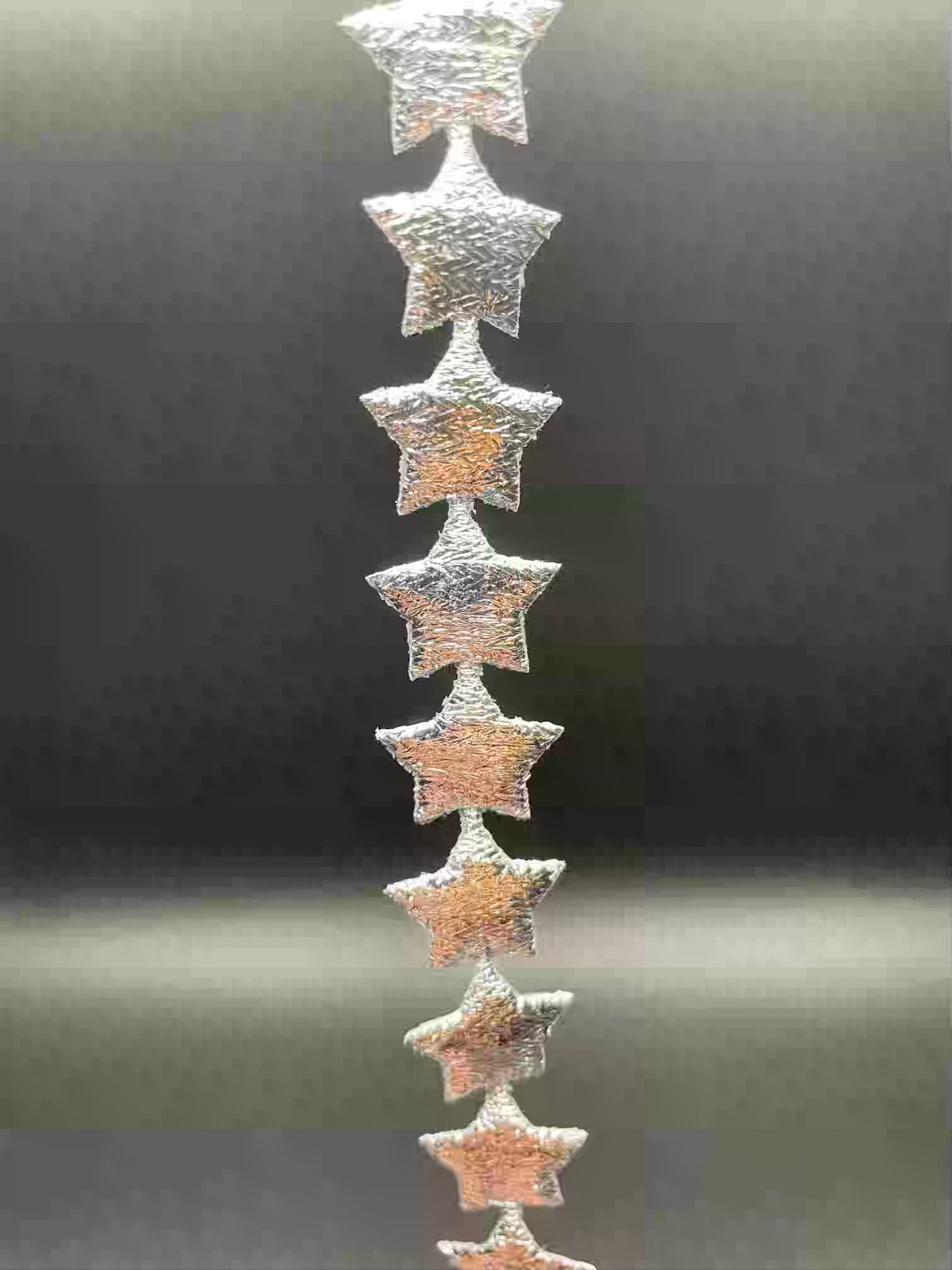 Flat Star Garland, Silver