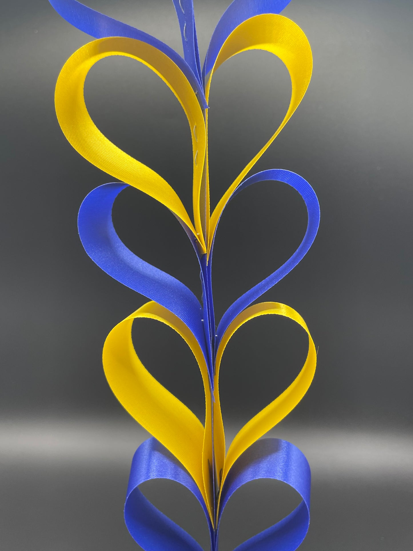 Heart Chain, Blue and Gold - Braid