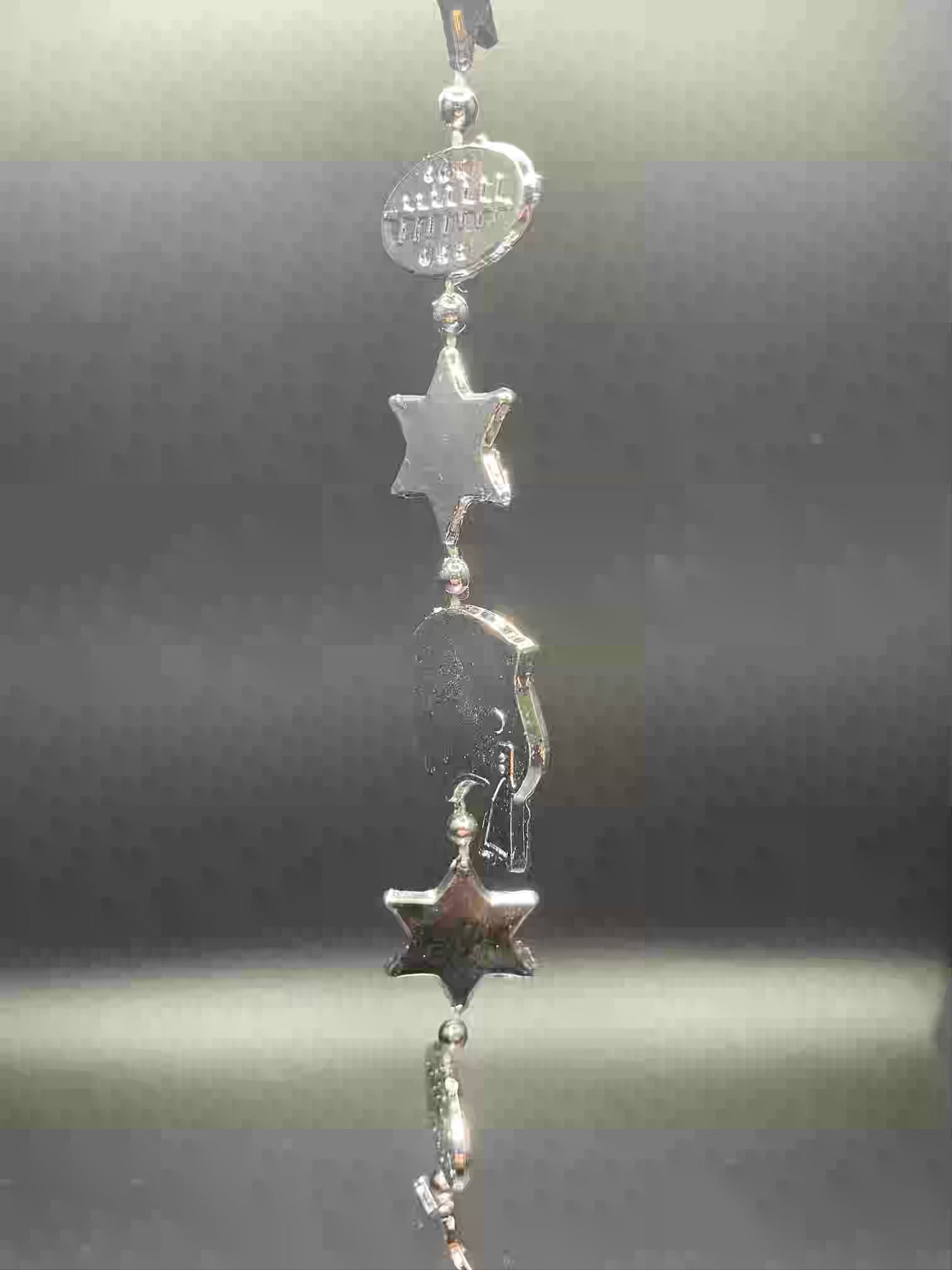 Football Helmet Garland, Silver