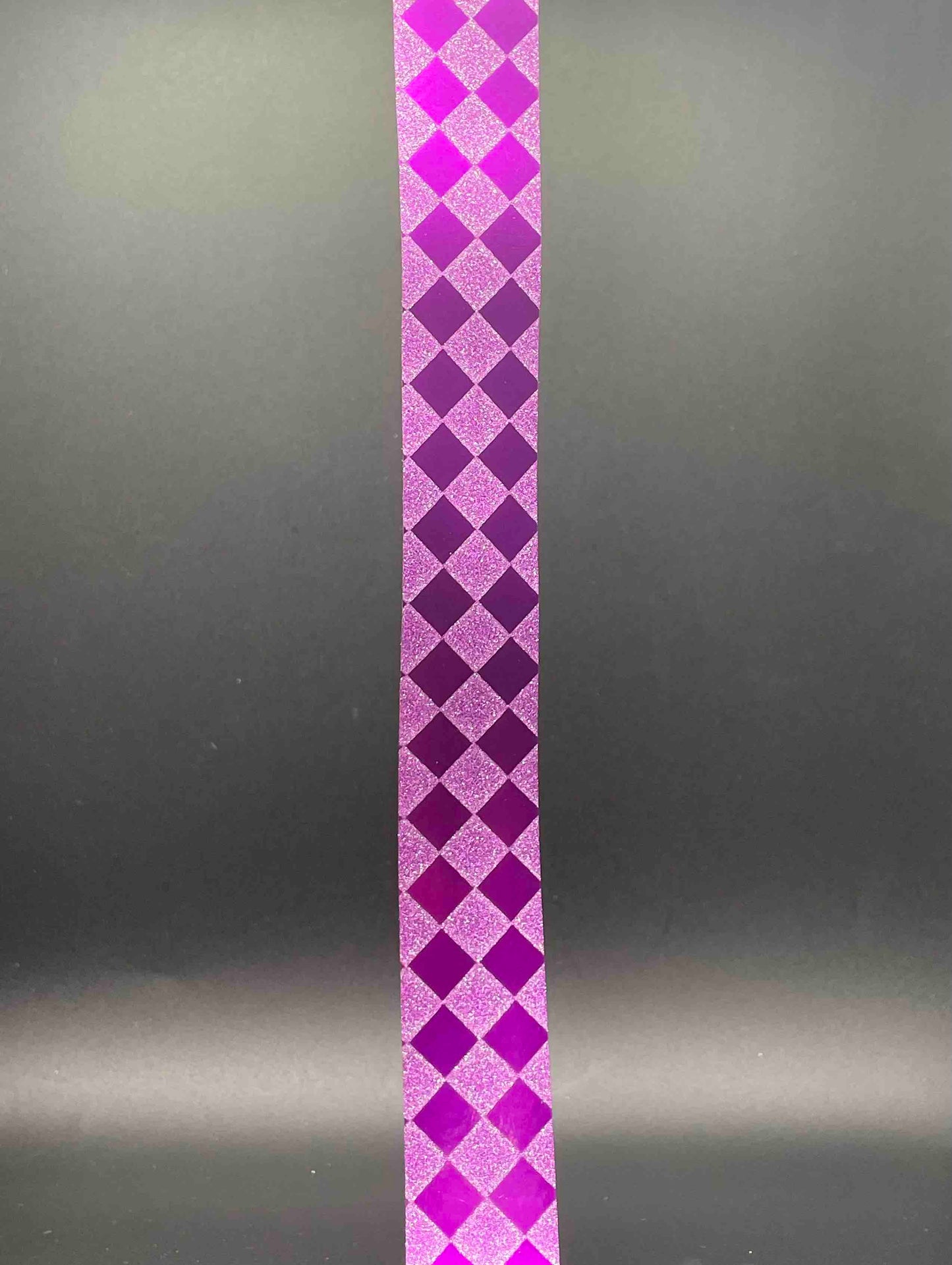 18 Inch Ribbon, Diamond Print, Sparkle, Purple - 7/8 inches (included)