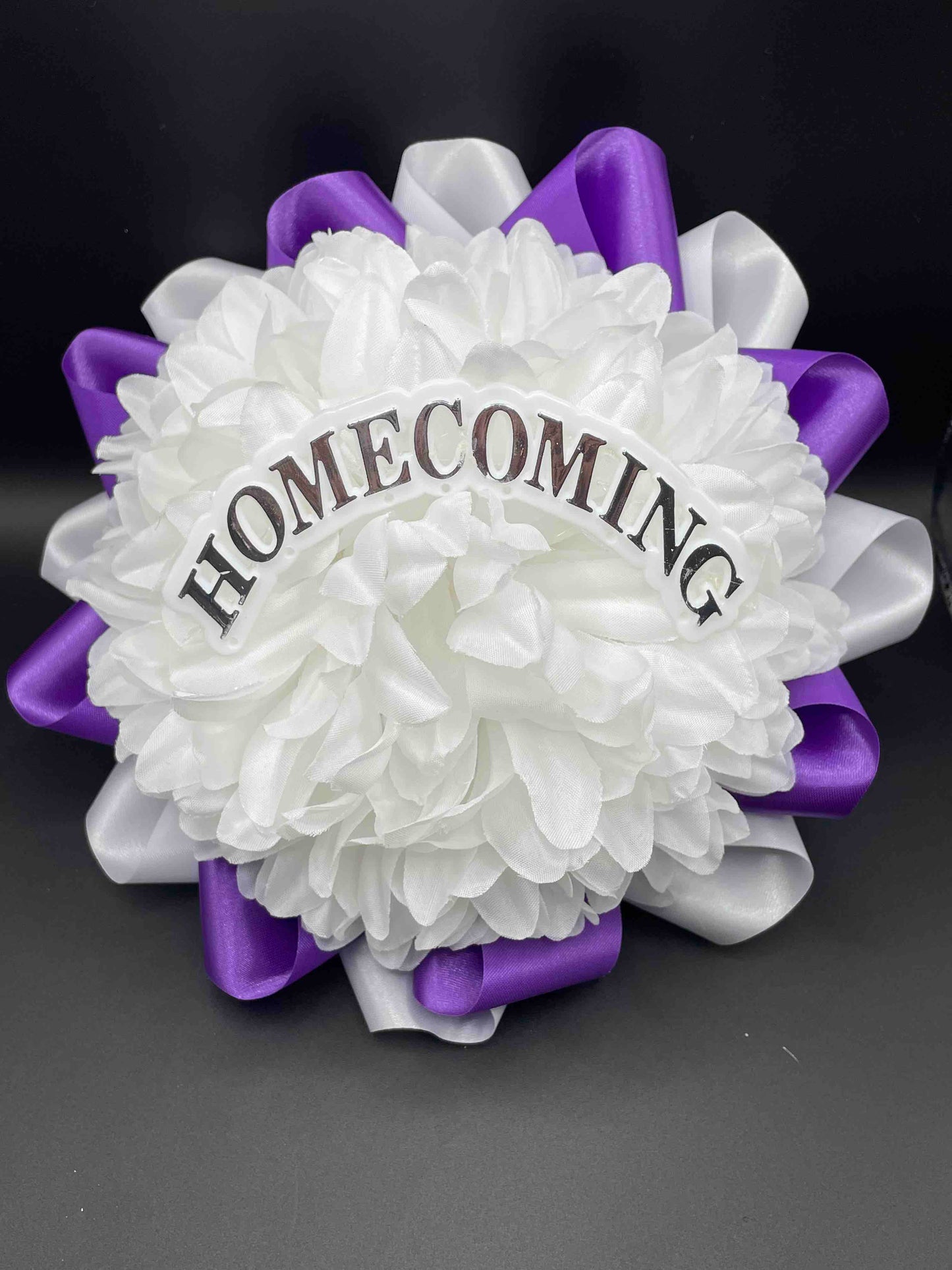 Homecoming Arched, Silver & White- Premium Trinket