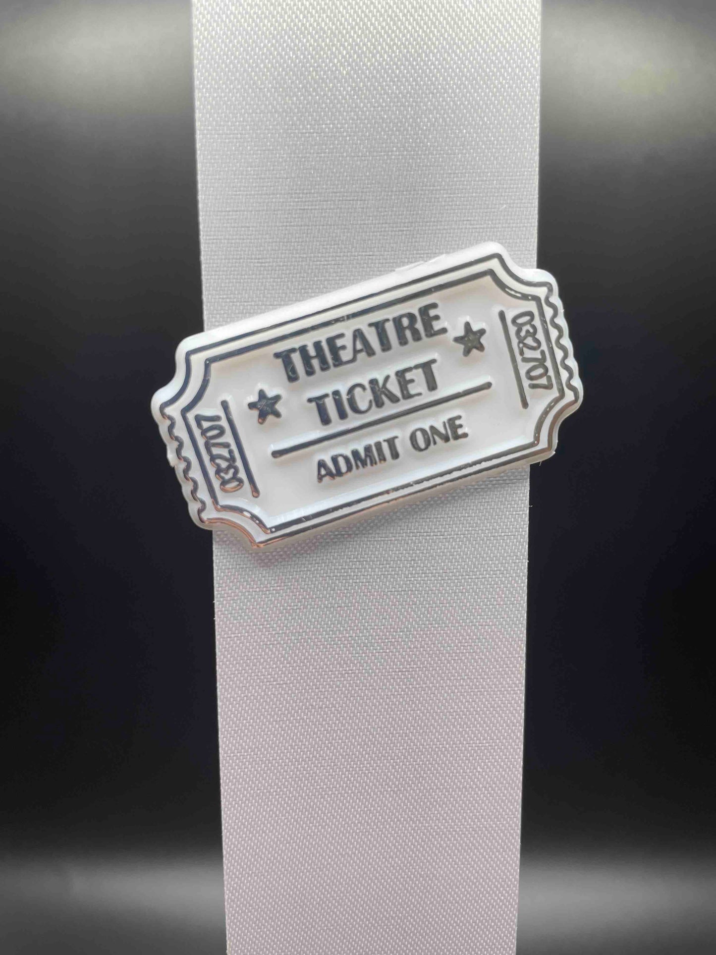 Theater Ticket, Silver - Classic Trinket
